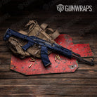 Shredded Blue Midnight Camo AK 47 Gun Skin Vinyl Wrap