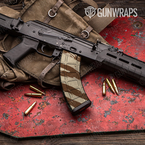 Brown AK-47 Mag Gun Skin Vinyl Wraps