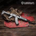 Stone Arctic White Granite AK 47 Gun Skin Vinyl Wrap