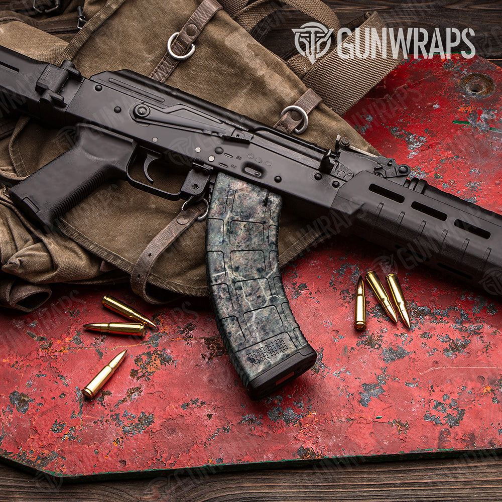 Stone Emperador Rose Marble AK 47 Mag Gun Skin Vinyl Wrap