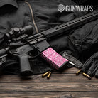 Bandana Pink White AR 15 Mag Gun Skin Vinyl Wrap