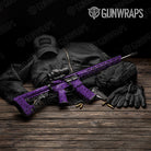 Bandana Purple Black AR 15 Gun Skin Vinyl Wrap