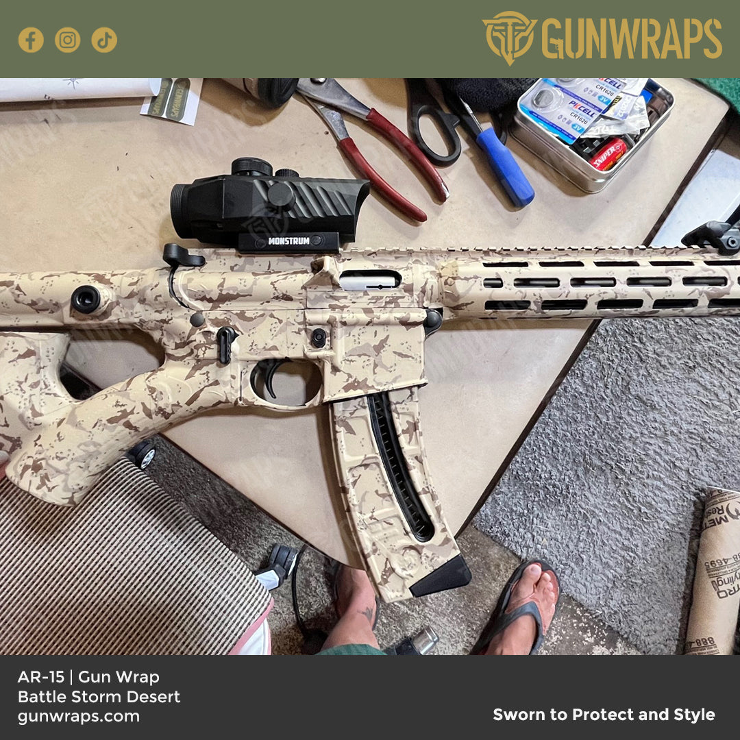 AR-15 Skin Vinyl Camo Wrap