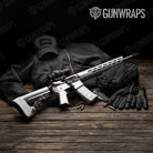 Battle Storm Elite White Camo AR 15 Gun Skin Vinyl Wrap