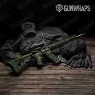 Classic Army Dark Green Camo AR 15 Gun Skin Vinyl Wrap