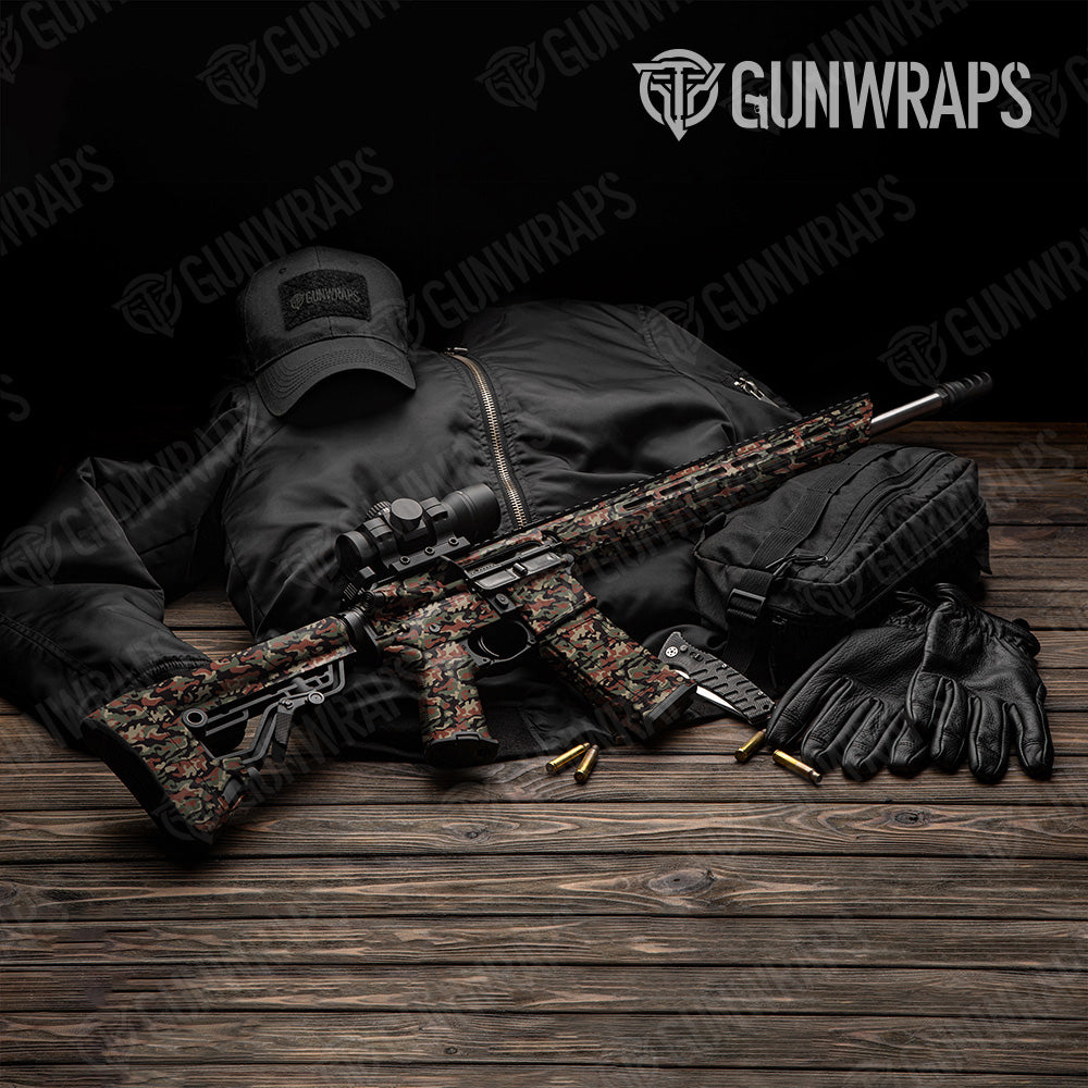 Classic Militant Copper Camo AR 15 Gun Skin Vinyl Wrap