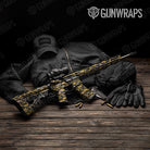 Classic Militant Yellow Camo AR 15 Gun Skin Vinyl Wrap