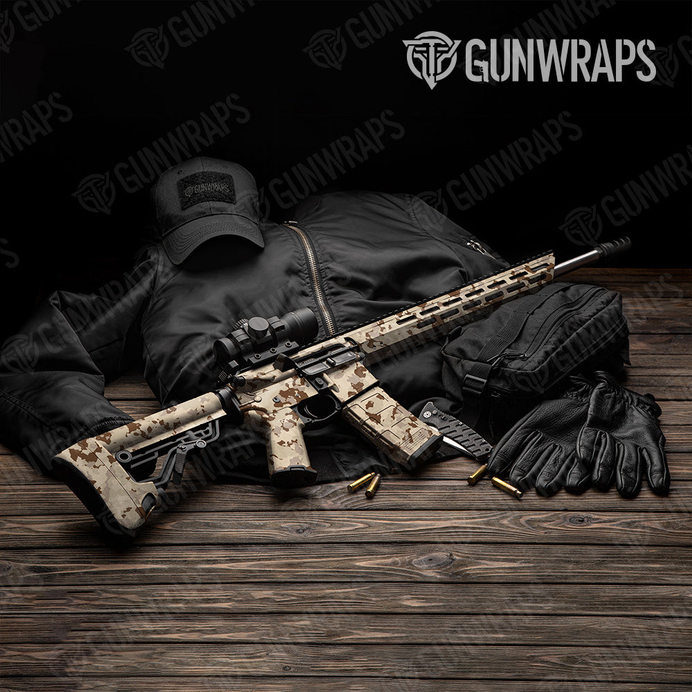 Cumulus Desert Camo AR 15 Gun Skin Vinyl Wrap