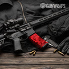 Cumulus Elite Red Camo AR 15 Mag Gun Skin Vinyl Wrap