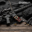 Cumulus Militant Red Camo AR 15 Mag Gun Skin Vinyl Wrap