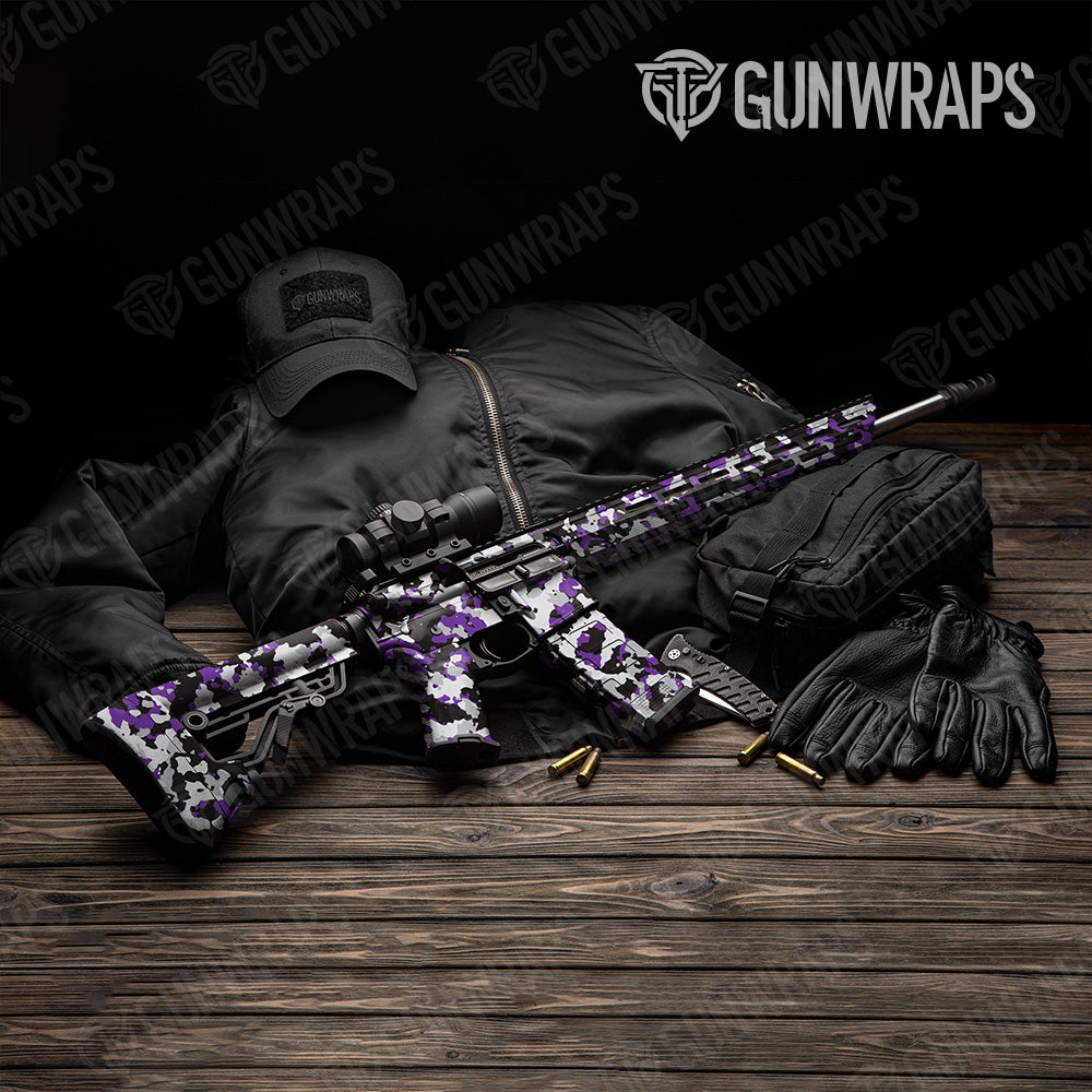 Cumulus Purple Tiger Camo AR 15 Gun Skin Vinyl Wrap