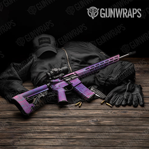 Damascus AR-15 Gun Skin Vinyl Wraps