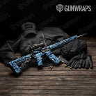 Digital Baby Blue Camo AR 15 Gun Skin Vinyl Wrap