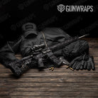Digital Elite Black Camo AR 15 Gun Skin Vinyl Wrap