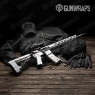 Digital Elite White Camo AR 15 Gun Skin Vinyl Wrap