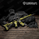 Digital Yellow Tiger Camo AR 15 Gun Skin Vinyl Wrap