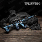 Erratic Baby Blue Camo AR 15 Gun Skin Vinyl Wrap