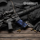 Erratic Blue Midnight Camo AR 15 Mag Gun Skin Vinyl Wrap