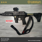 AR 15 Erratic Elite Black Camo Gun Skin Vinyl Wrap