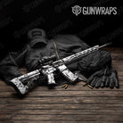 Erratic Snow Camo AR 15 Gun Skin Vinyl Wrap