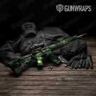 Galaxy Green AR 15 Gun Skin Vinyl Wrap