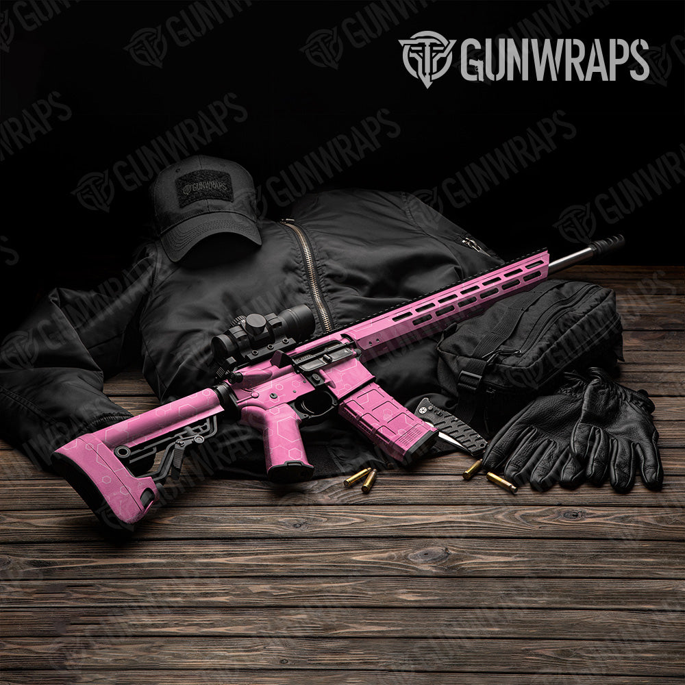 Hex DNA Elite Pink AR 15 Gun Skin Vinyl Wrap