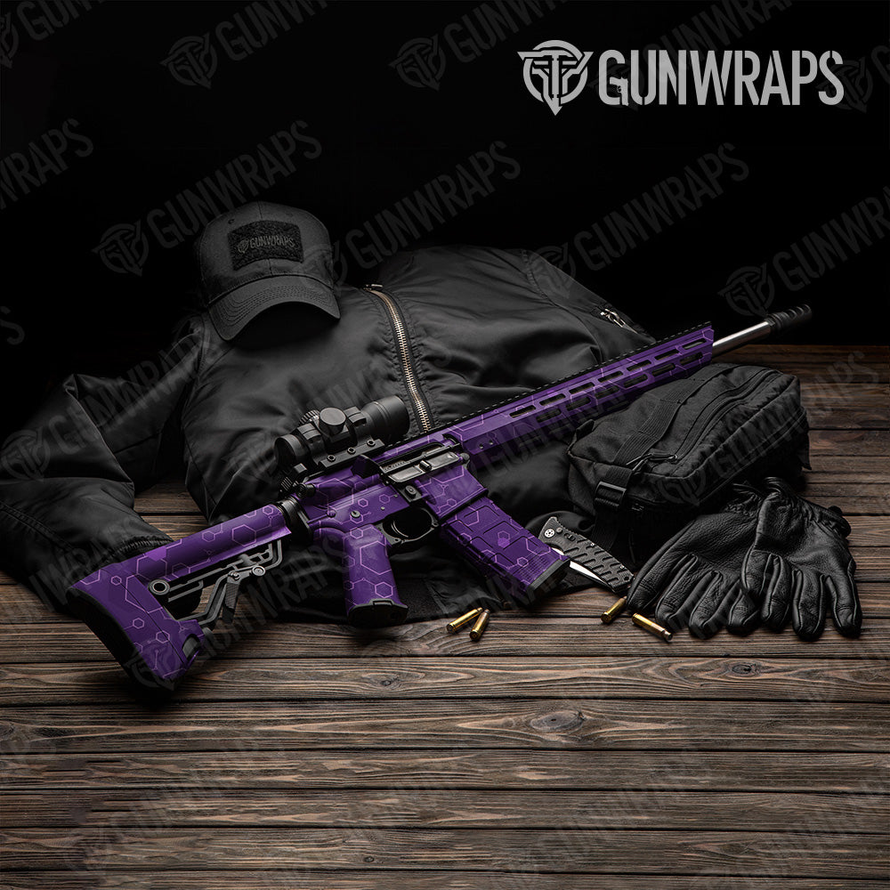 Hex DNA Elite Purple AR 15 Gun Skin Vinyl Wrap