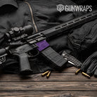 Hex DNA Elite Purple AR 15 Mag Well Gun Skin Vinyl Wrap