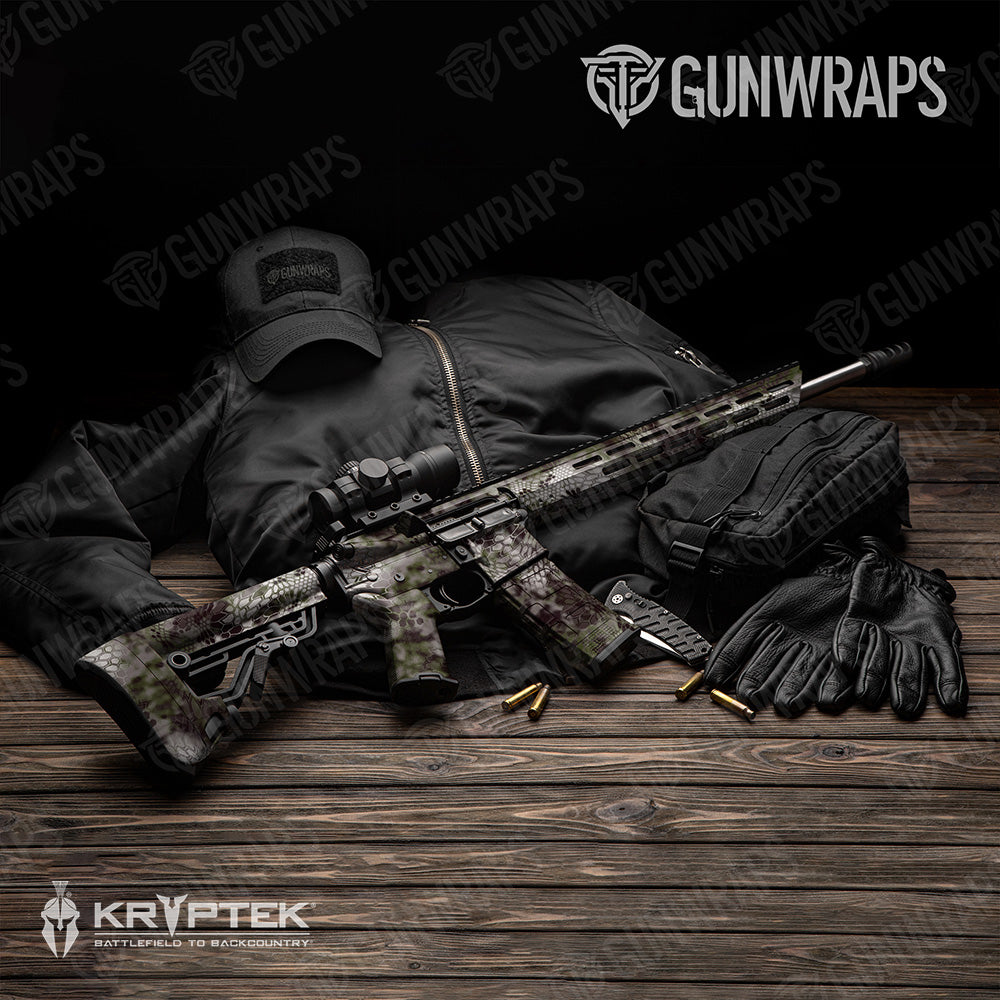 AR 15 Kryptek Altitude Camo Gun Skin Vinyl Wrap