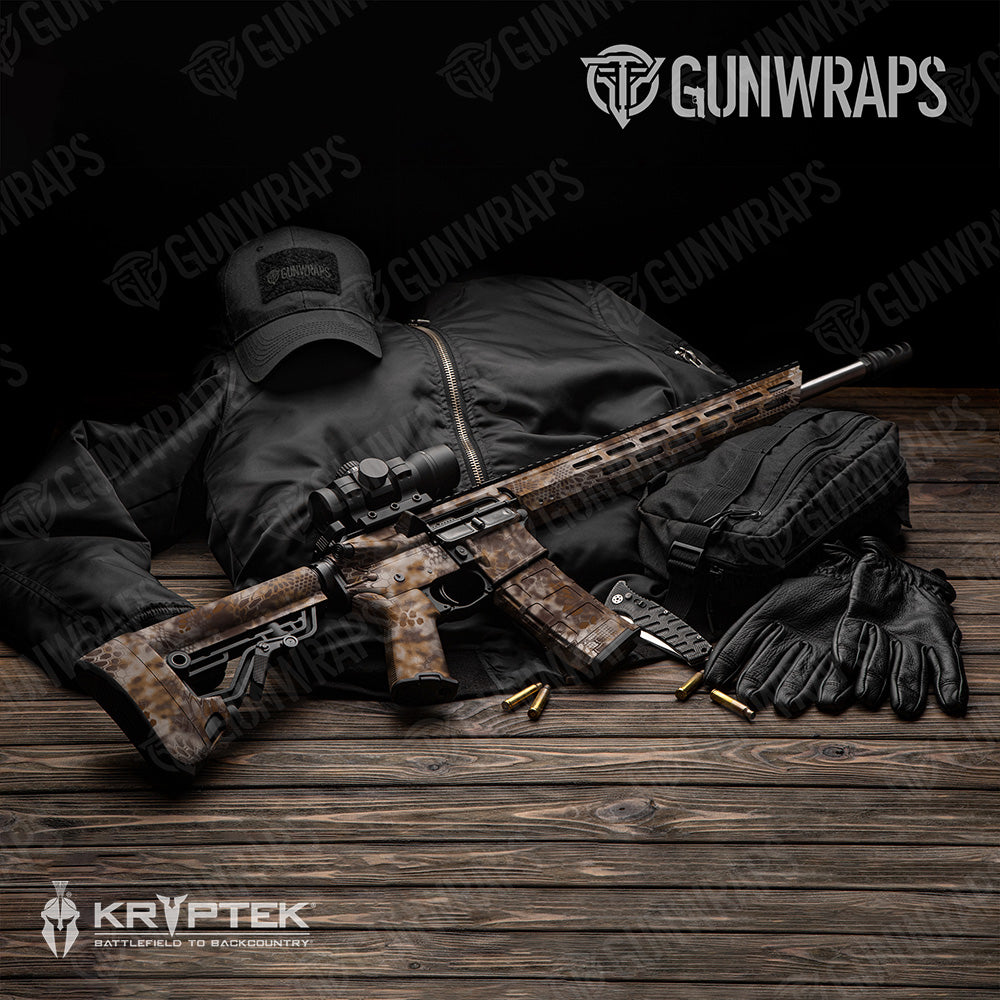 AR 15 Kryptek Banshee Camo Gun Skin Vinyl Wrap