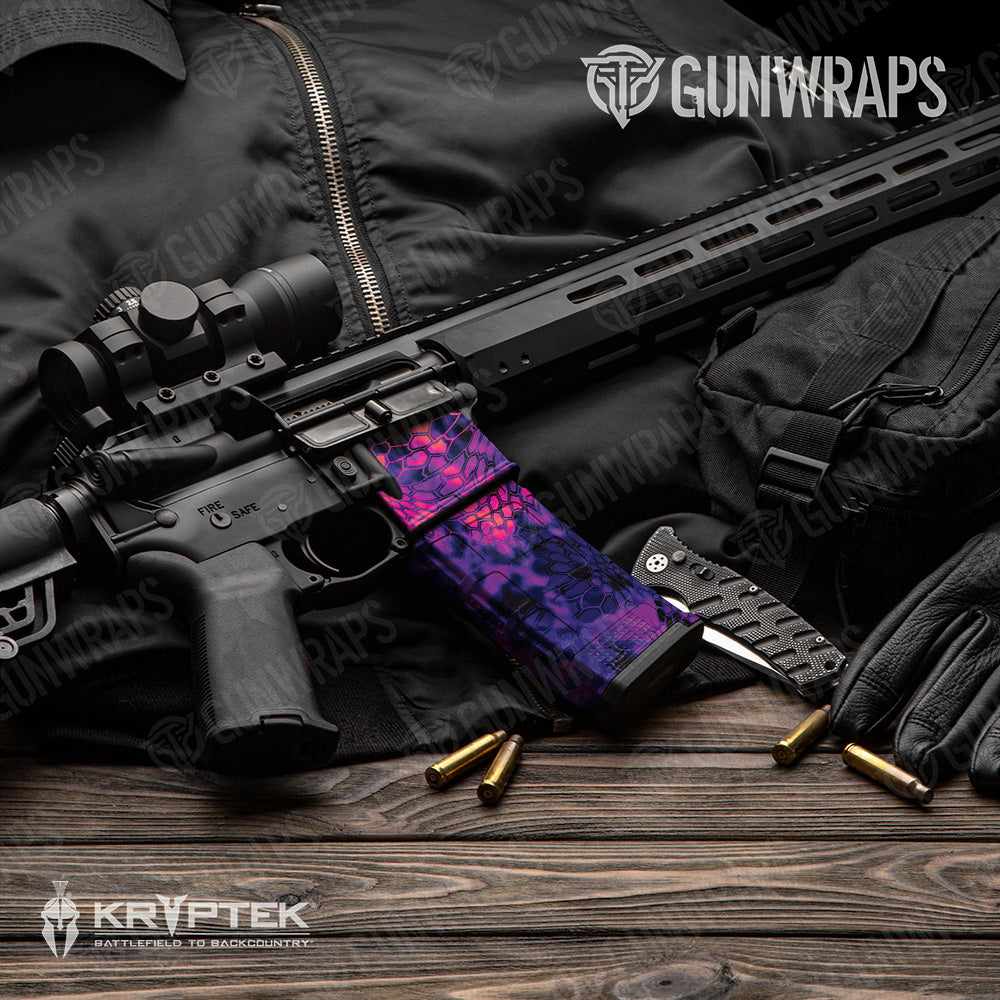 Kryptek Infrared Camo AR 15 Mag & Mag Well Gun Skin Vinyl Wrap