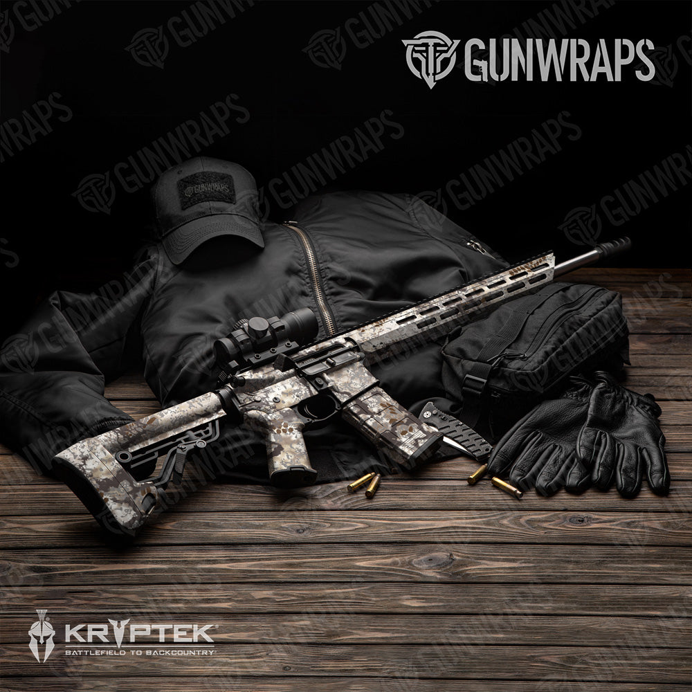 AR 15 Kryptek Obskura Driftwood Camo Gun Skin Vinyl Wrap