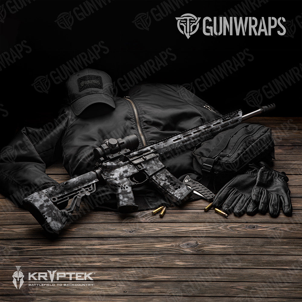 AR 15 Kryptek Raid Camo Gun Skin Vinyl Wrap
