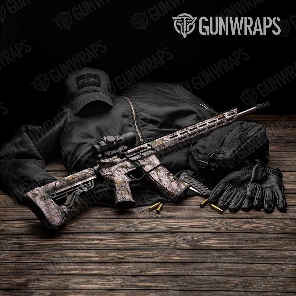 Nature Pink Forest Camo AR 15 Gun Skin Vinyl Wrap