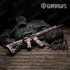 Nature Pink Snowstorm Camo AR 15 Gun Skin Vinyl Wrap