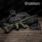 Ragged Army Green Camo AR 15 Gun Skin Vinyl Wrap
