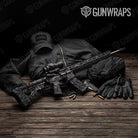 Ragged Elite Black Camo AR 15 Gun Skin Vinyl Wrap