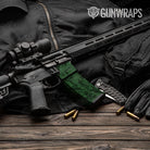 Ragged Elite Green Camo AR 15 Mag & Mag Well Gun Skin Vinyl Wrap
