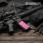 Ragged Elite Pink Camo AR 15 Mag Gun Skin Vinyl Wrap