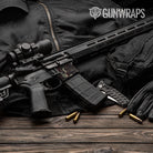 Ragged Militant Blood Camo AR 15 Mag Well Gun Skin Vinyl Wrap
