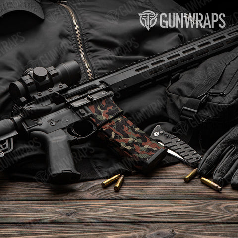 Copper AR-15 Mag & Well Gun Skin Vinyl Wraps