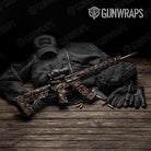 Ragged Militant Copper Camo AR 15 Gun Skin Vinyl Wrap