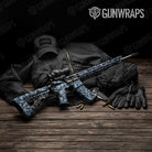 Ragged Navy Camo AR 15 Gun Skin Vinyl Wrap