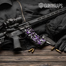 Ragged Purple Tiger Camo AR 15 Mag & Mag Well Gun Skin Vinyl Wrap