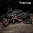 Ragged Red Tiger Camo AR 15 Gun Skin Vinyl Wrap