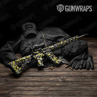 Ragged Yellow Tiger Camo AR 15 Gun Skin Vinyl Wrap