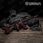 Ragged Vampire Red Camo AR 15 Gun Skin Vinyl Wrap