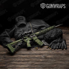 Sharp Army Green Camo AR 15 Gun Skin Vinyl Wrap