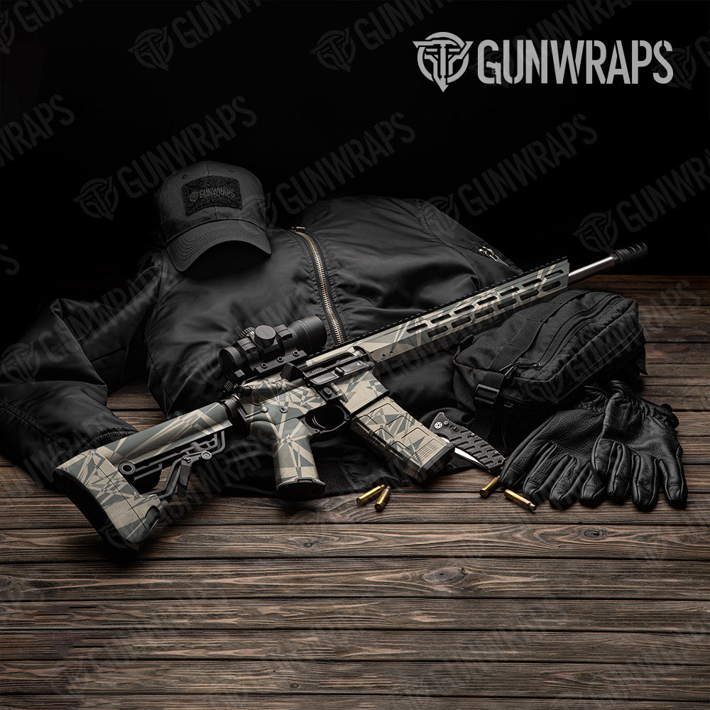 Sharp Army Camo AR 15 Gun Skin Vinyl Wrap