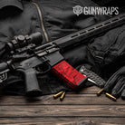 Sharp Elite Red Camo AR 15 Mag Gun Skin Vinyl Wrap